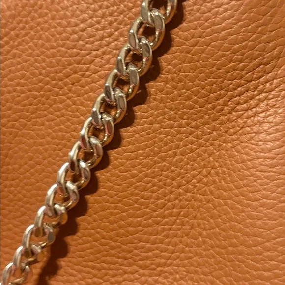 NWT Kate Spade Brown Leather Chain Crossbody Bag - Picture 4 of 5
